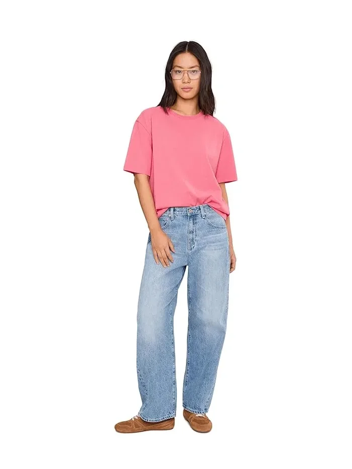 Футболка свободная Kennedy Boyfriend Tee Michael Stars, Dragonfruit — изображение 2 из 5, драгонфрут