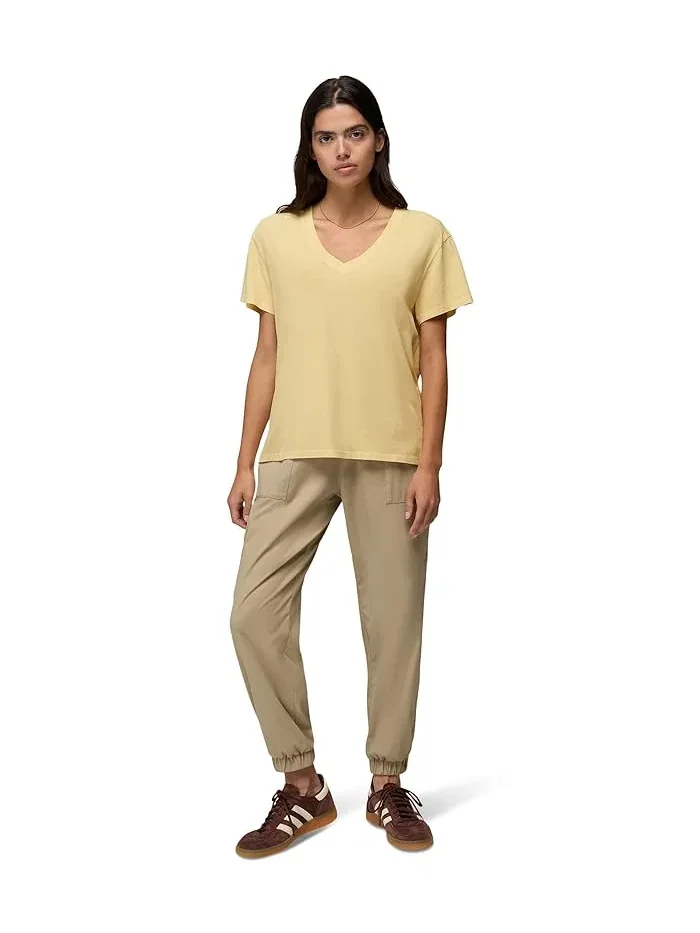 Футболка Everyday V-neck Prana — изображение 2 из 4, ваниль