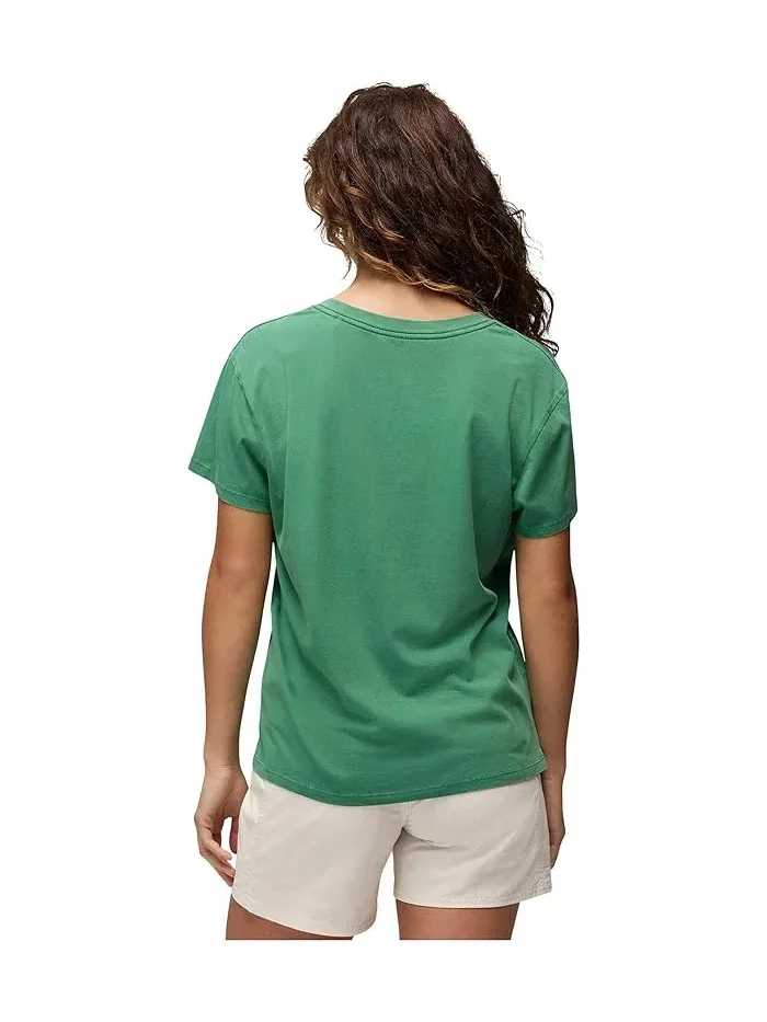 Футболка с V-образным вырезом Everyday V-neck Tee Prana — изображение 3 из 5, зеленый