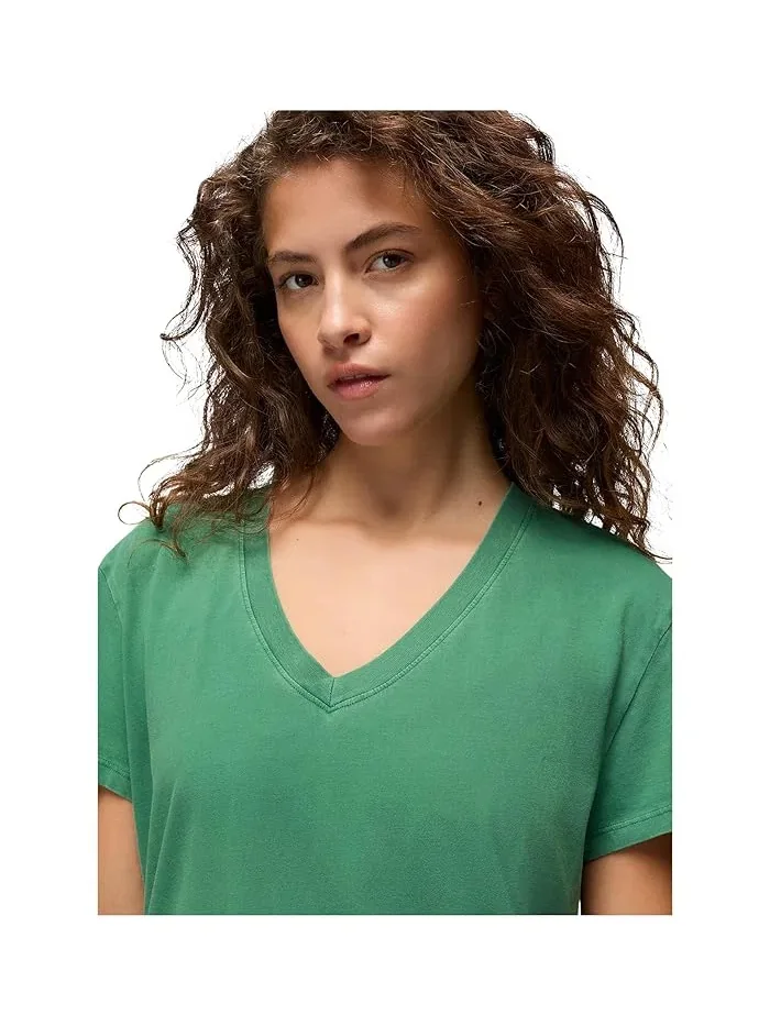 Футболка с V-образным вырезом Everyday V-neck Tee Prana — изображение 5 из 5, зеленый