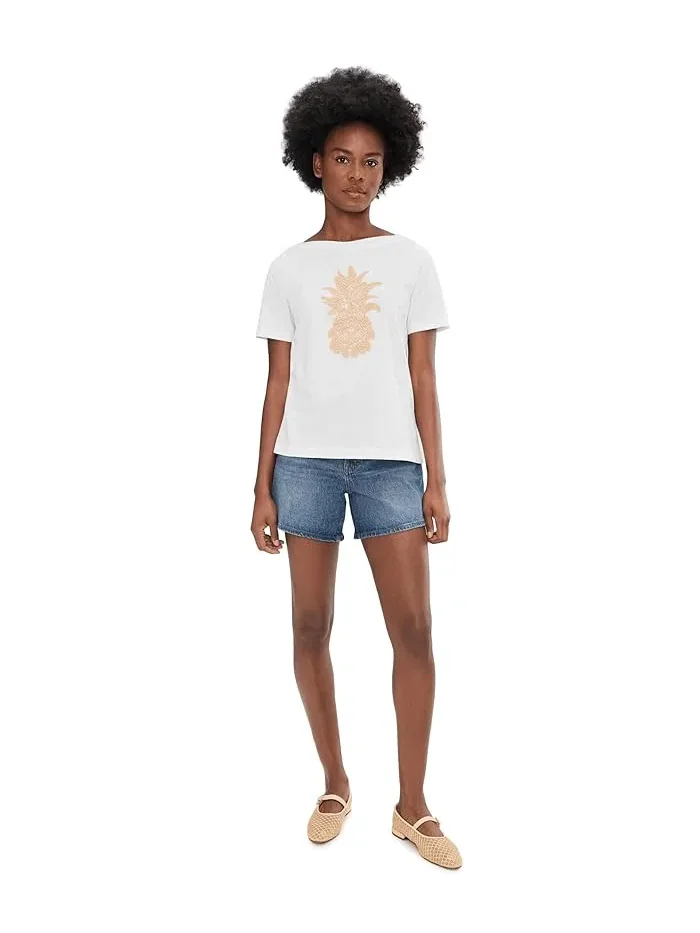 Футболка с вязаным ананасом Lux Tee Tommy Bahama — изображение 2 из 5, берег