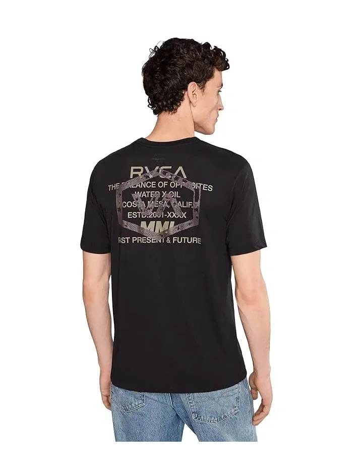 Футболка с коротким рукавом Hex Over RVCA — изображение 4 из 5, черный