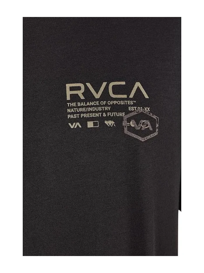 Футболка с коротким рукавом Hex Over RVCA — изображение 5 из 5, черный