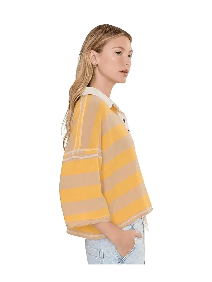 Футболка Auggie Tee Free People — изображение 3 из 5, желтый