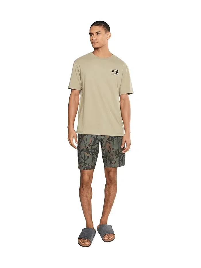 Футболка с принтом Flagship Short Sleeve Salty Crew — изображение 2 из 5, коричневый