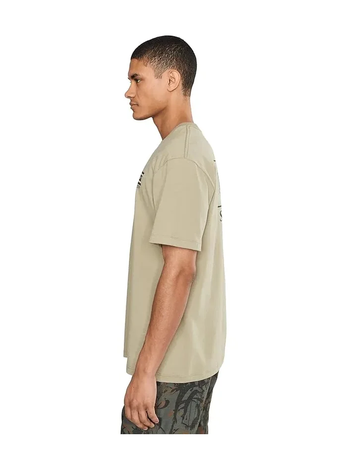 Футболка с принтом Flagship Short Sleeve Salty Crew — изображение 3 из 5, коричневый