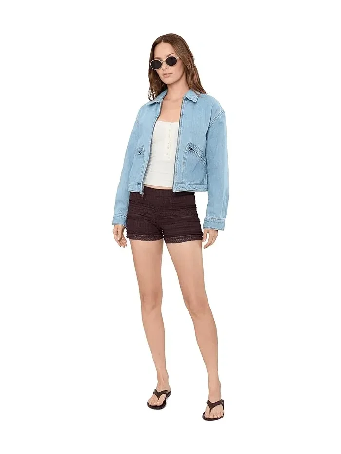 Шорты Free People Front Row Shortie — изображение 2 из 5, шоколад