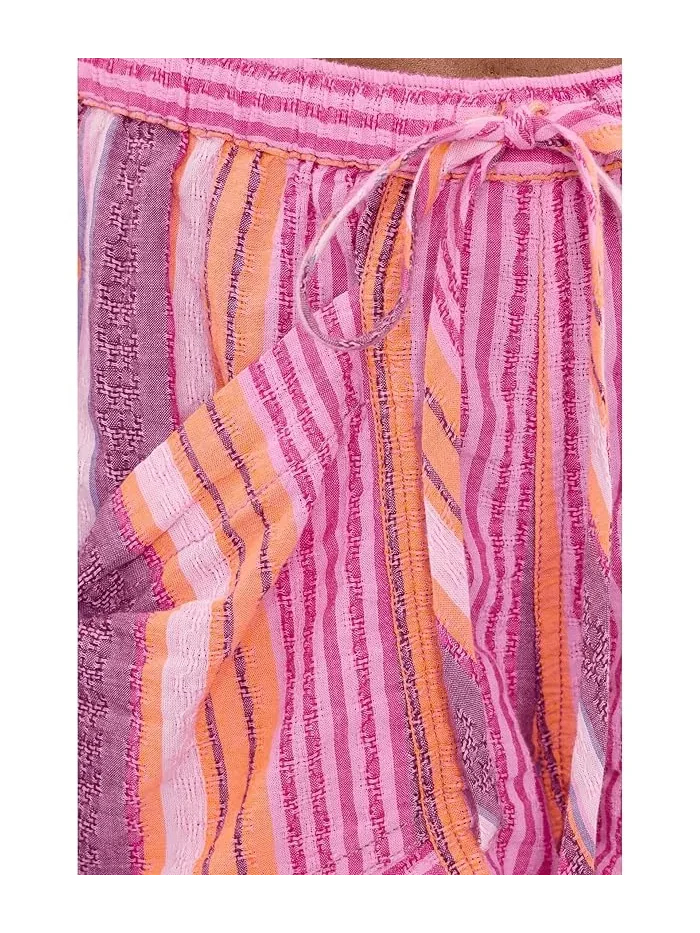 Шорты полосатые Good Fortune Stripe Free People — изображение 5 из 5, ягодный