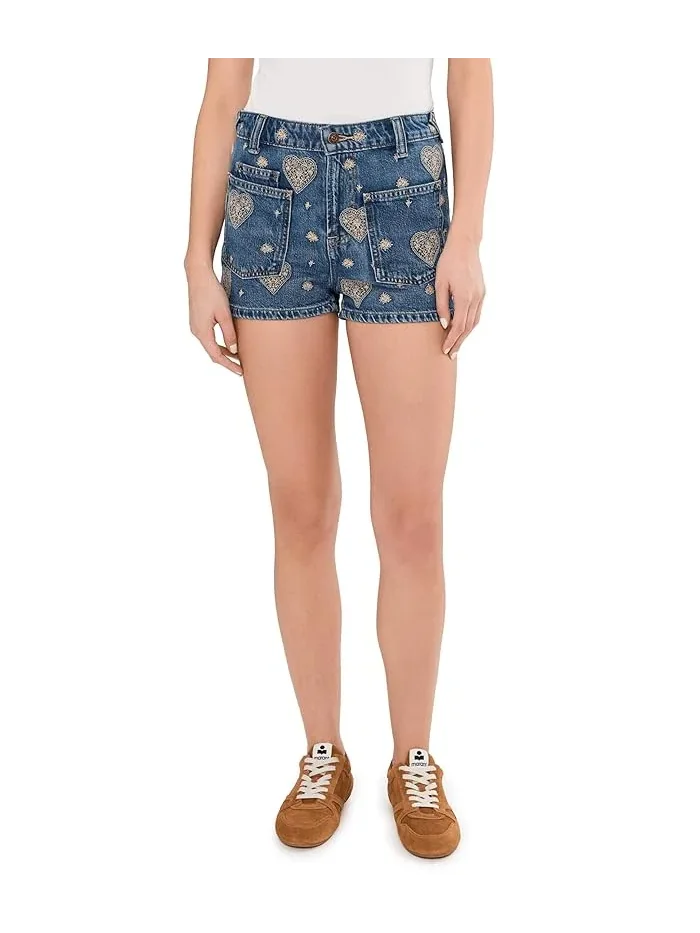 Шорты удлиненные с вышивкой Bettie Free People, Be Mine