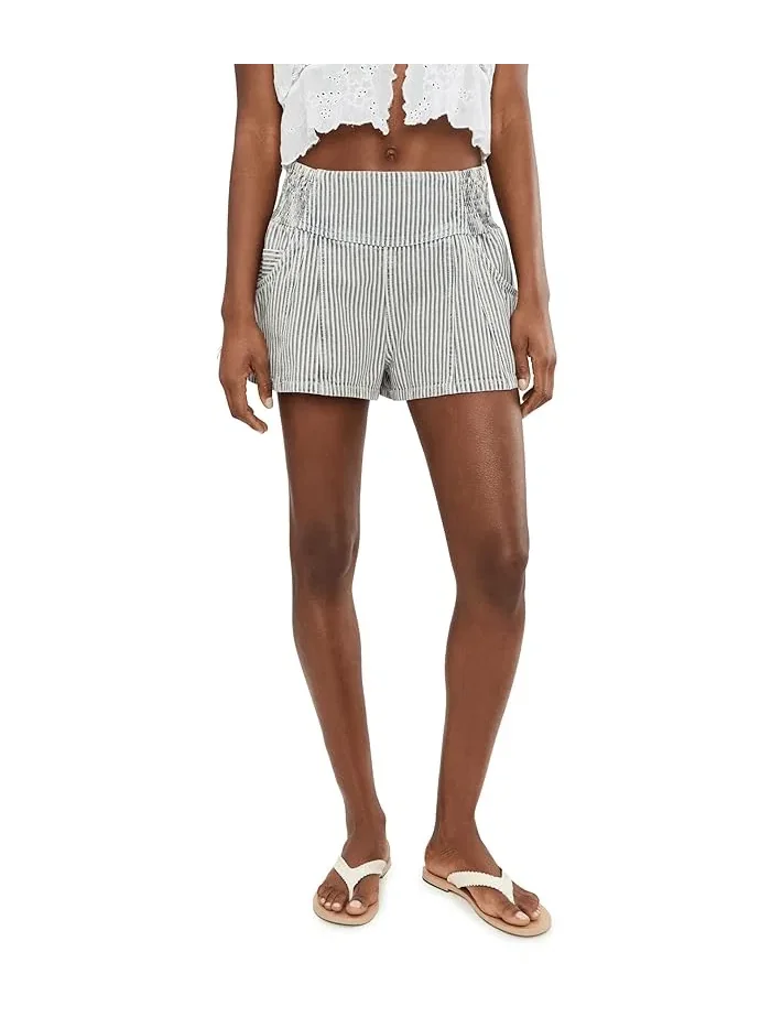 Шорты джинсовые Luna Railroad Free People, Horizon Stripe