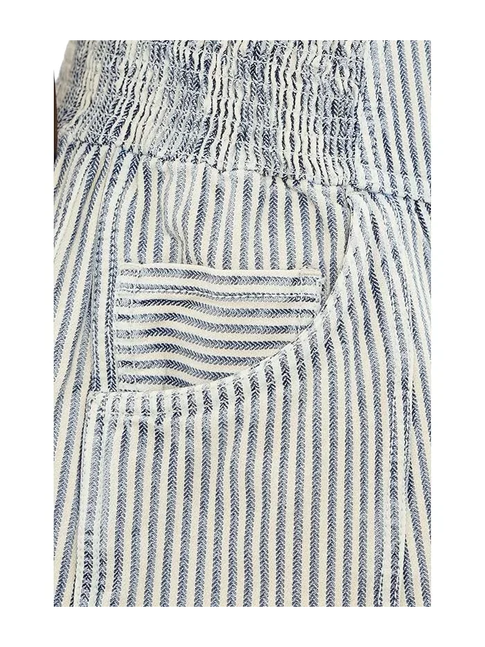 Шорты джинсовые Luna Railroad Free People, Horizon Stripe — изображение 5 из 5, горизонтная полоса