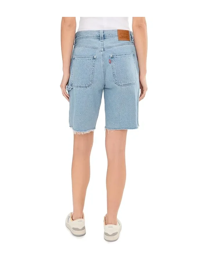 Шорты утилитарные свободные Baggy Dad Utility Shorts Levi's Premium — изображение 4 из 5, джинсовый синий