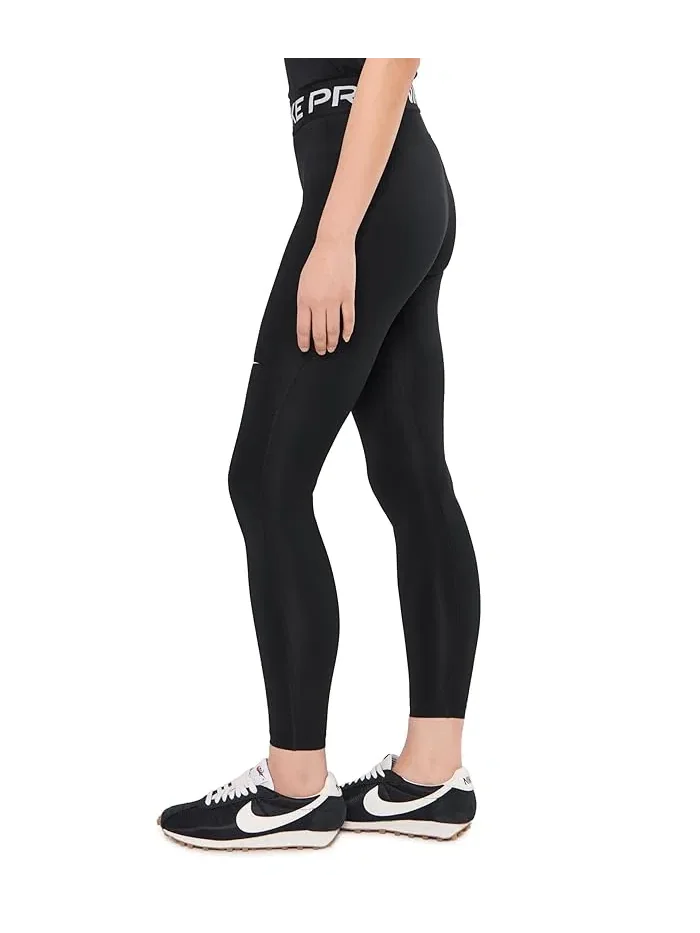 Леггинсы Nike Pro с высокой посадкой — изображение 3 из 5, черный/белый