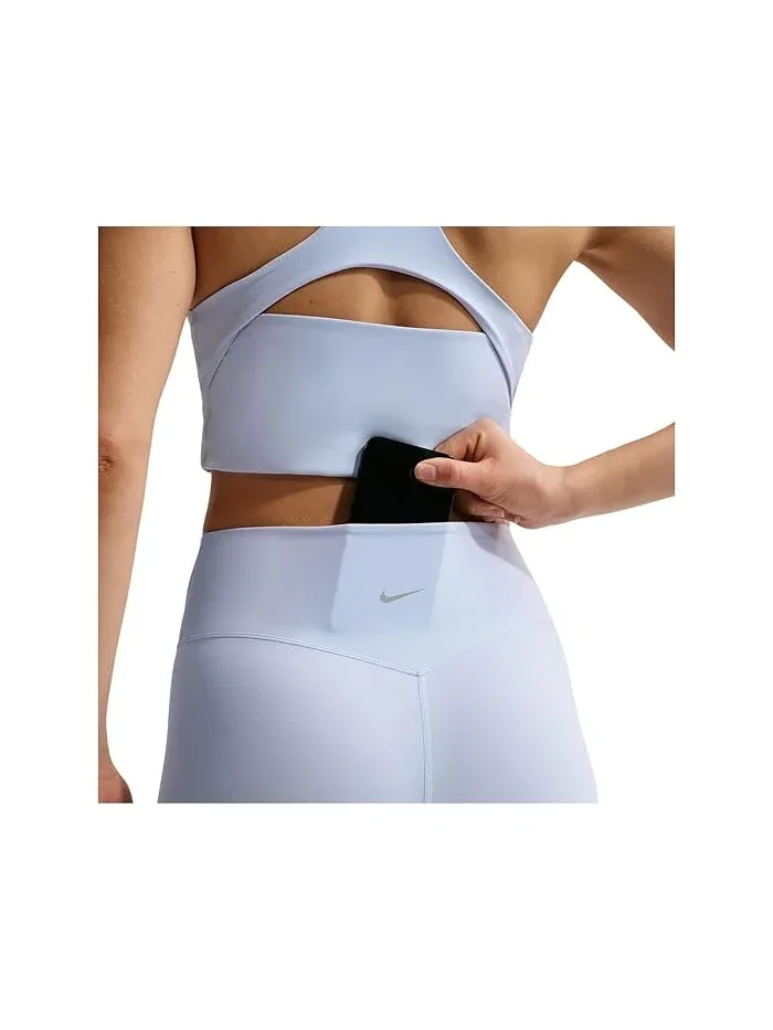 Леггинсы Nike Zenvy Gentle-Support High-Waisted 7/8 — изображение 4 из 4, синий/серый