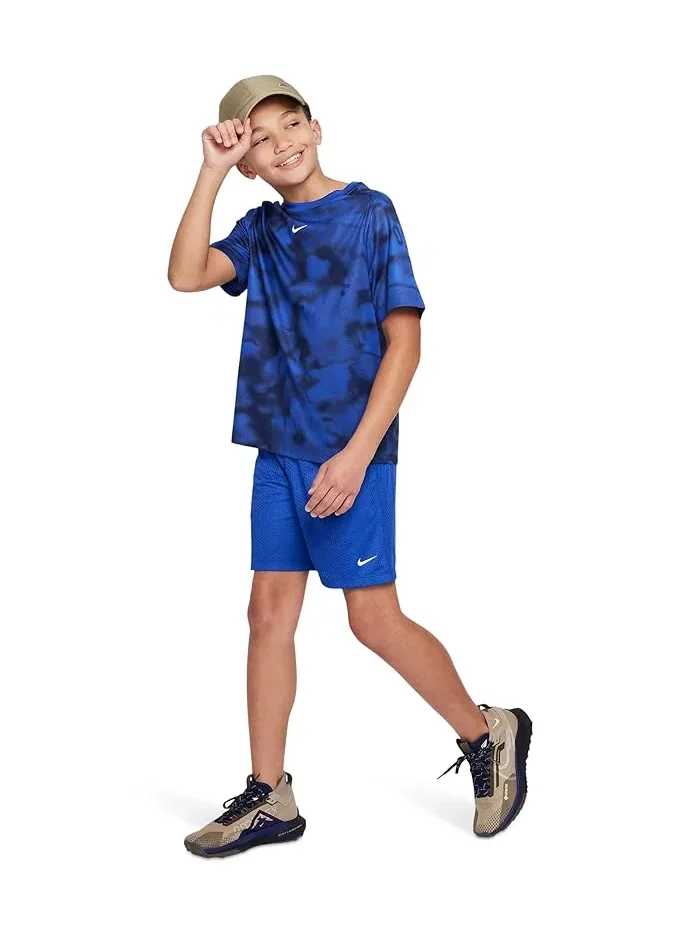 Шорты Dri-FIT Mesh Nike Kids — изображение 5 из 5, белый