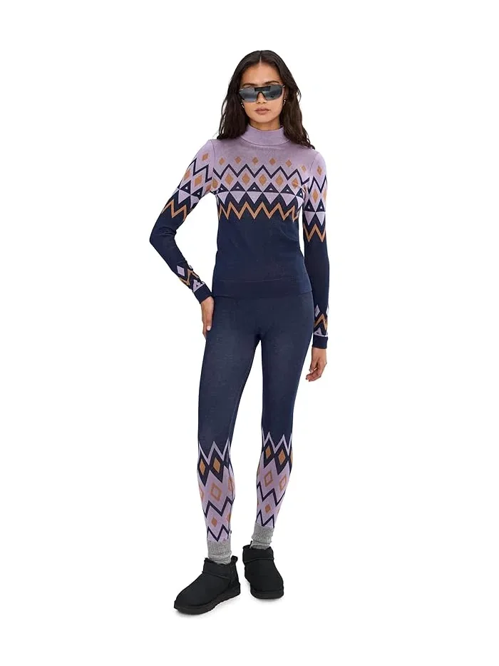 Леггинсы базовые Modal Jacquard Sweaty Betty — изображение 2 из 5, фиолетовый