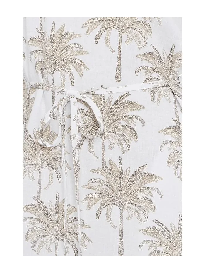 Платье с цветочным принтом Palm Banks Tommy Bahama — изображение 5 из 5, глиняный