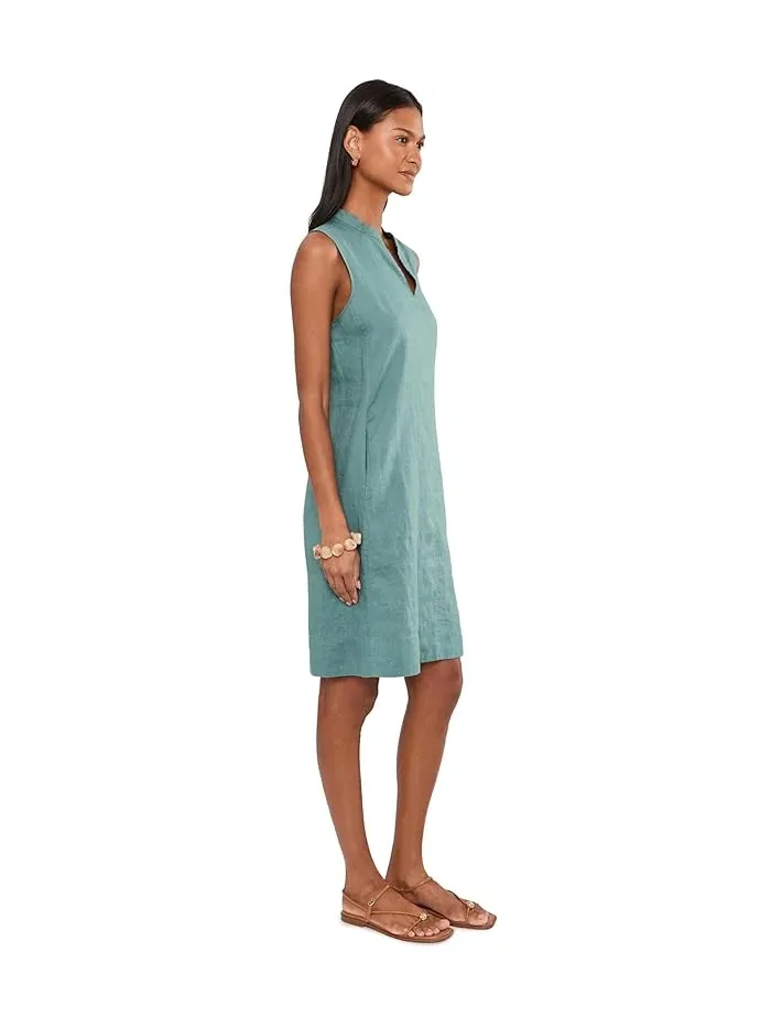 Платье миди из льна Eileen Fisher — изображение 3 из 9, нил