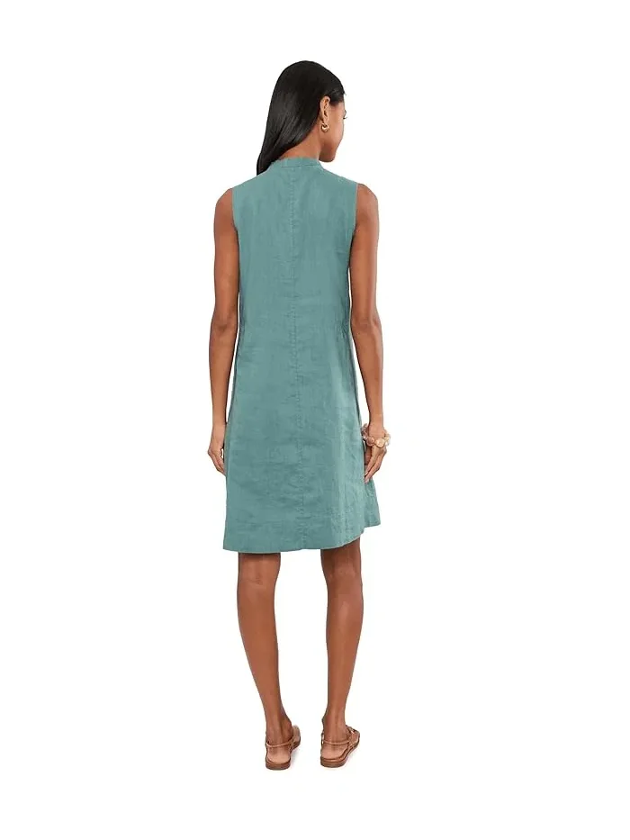 Платье миди из льна Eileen Fisher — изображение 4 из 9, нил