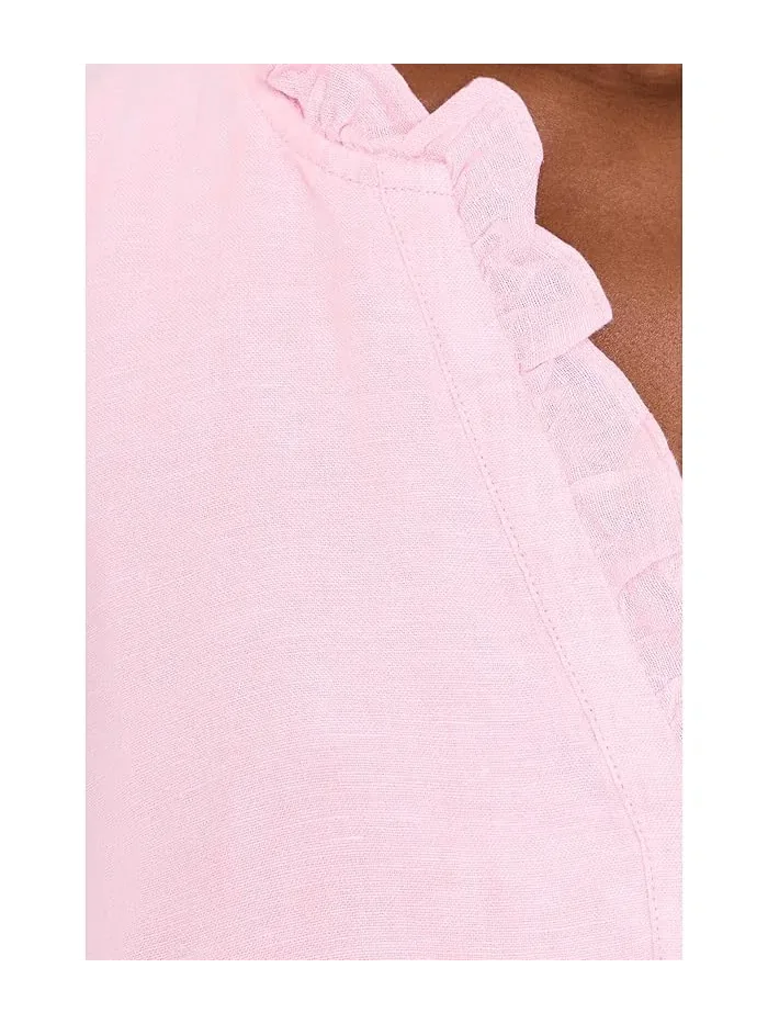 Платье с рюшами Scarlette Lilly Pulitzer — изображение 5 из 5, розовый белый