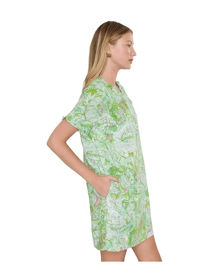 Платье с рюшами Scarlette Lilly Pulitzer — изображение 2 из 4, белый
