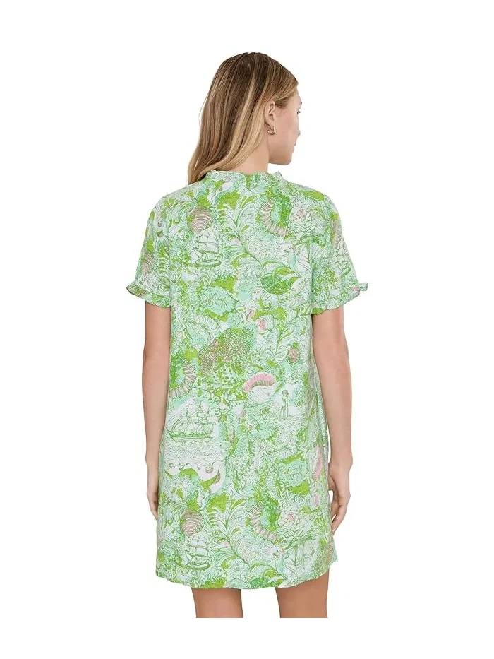 Платье с рюшами Scarlette Lilly Pulitzer — изображение 3 из 4, белый