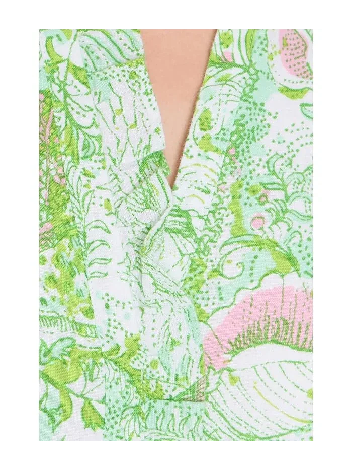 Платье с рюшами Scarlette Lilly Pulitzer — изображение 4 из 4, белый