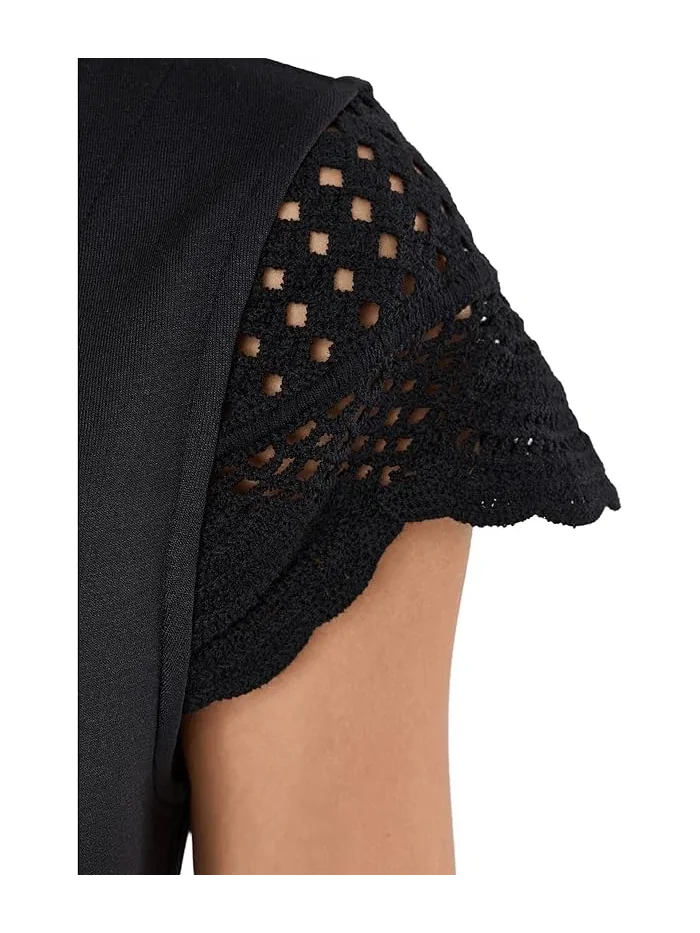 Платье короткое с кружевными рукавами Darcy Tommy Bahama — изображение 5 из 5, черный