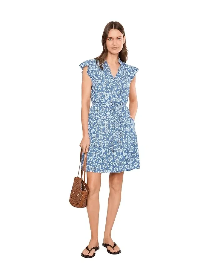 Платье короткое с воланами Bahia Blooms Tommy Bahama — изображение 2 из 5, индиго