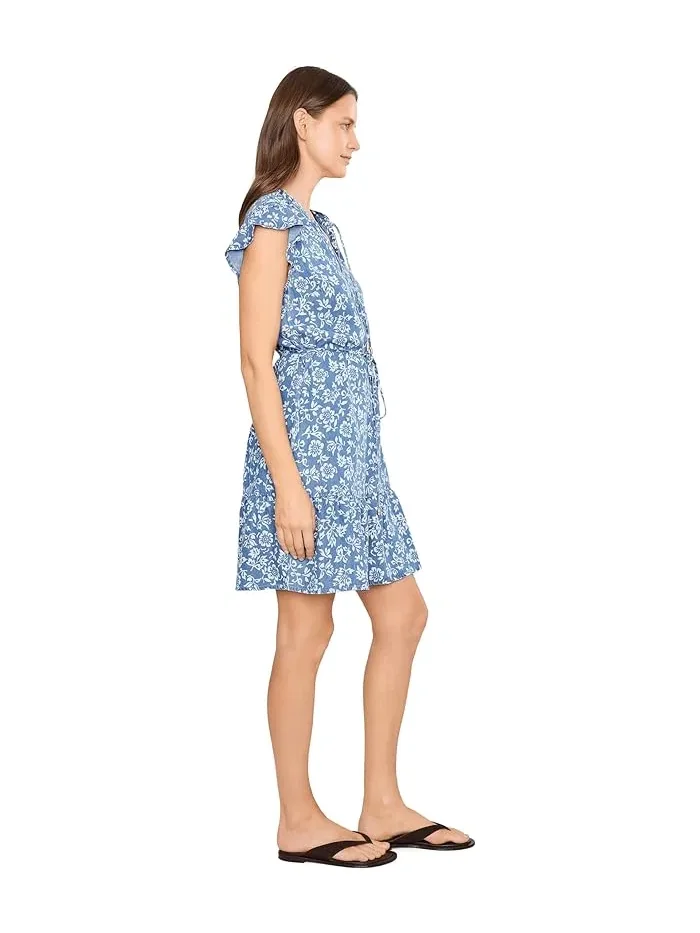 Платье короткое с воланами Bahia Blooms Tommy Bahama — изображение 3 из 5, индиго