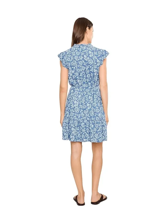 Платье короткое с воланами Bahia Blooms Tommy Bahama — изображение 4 из 5, индиго