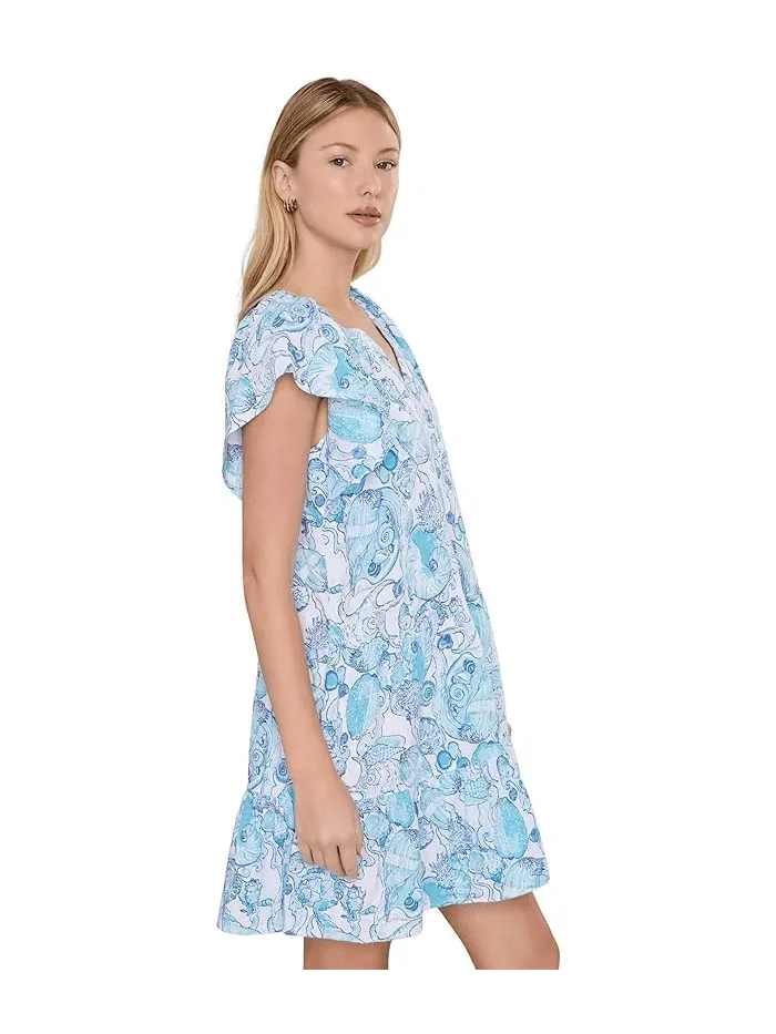 Платье льняное Norella Lilly Pulitzer — изображение 3 из 5, белый