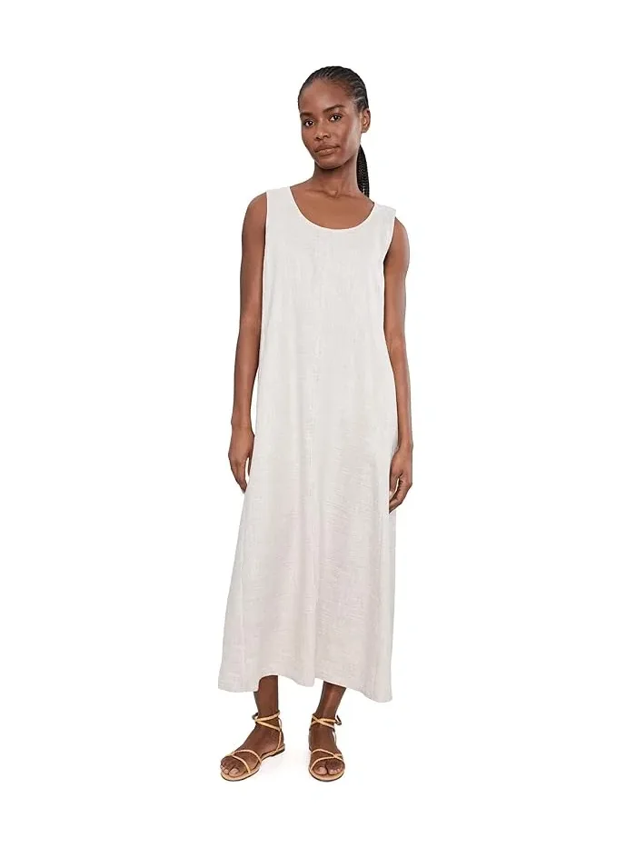 Платье полосатое из органического льна Eileen Fisher