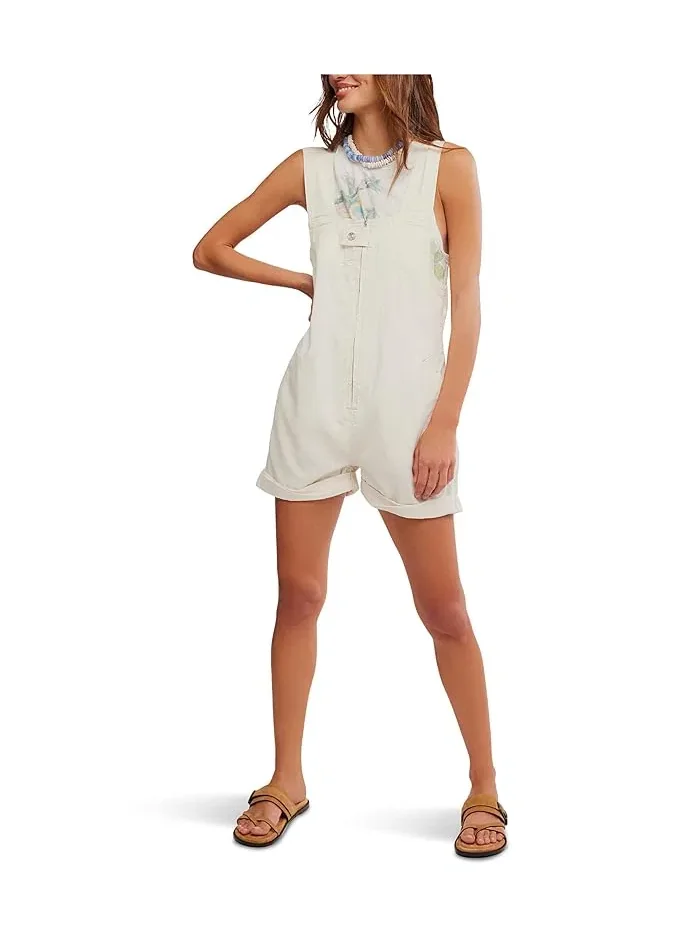 Комбинезон джинсовый We The Free Jude Free People — изображение 2 из 5, экру