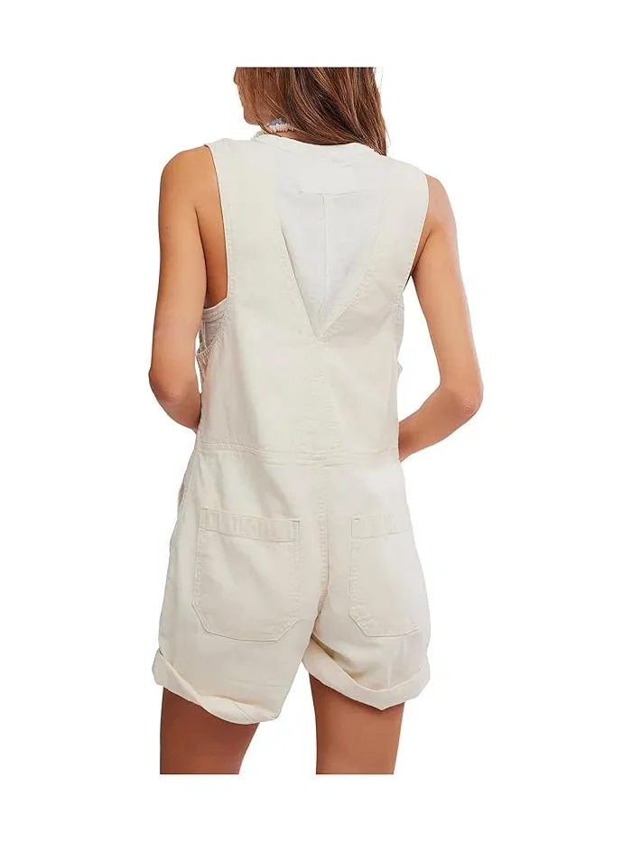 Комбинезон джинсовый We The Free Jude Free People — изображение 4 из 5, экру