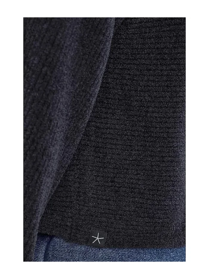 Свитер с горизонтальной рибной вязкой CozyChic Ultra Lite Dolman Barefoot Dreams — изображение 5 из 5, черный