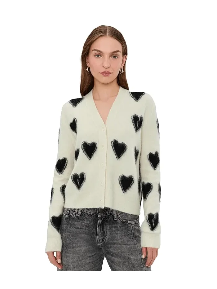 Кардиган с сердцем Scatter Heart Cardi AllSaints