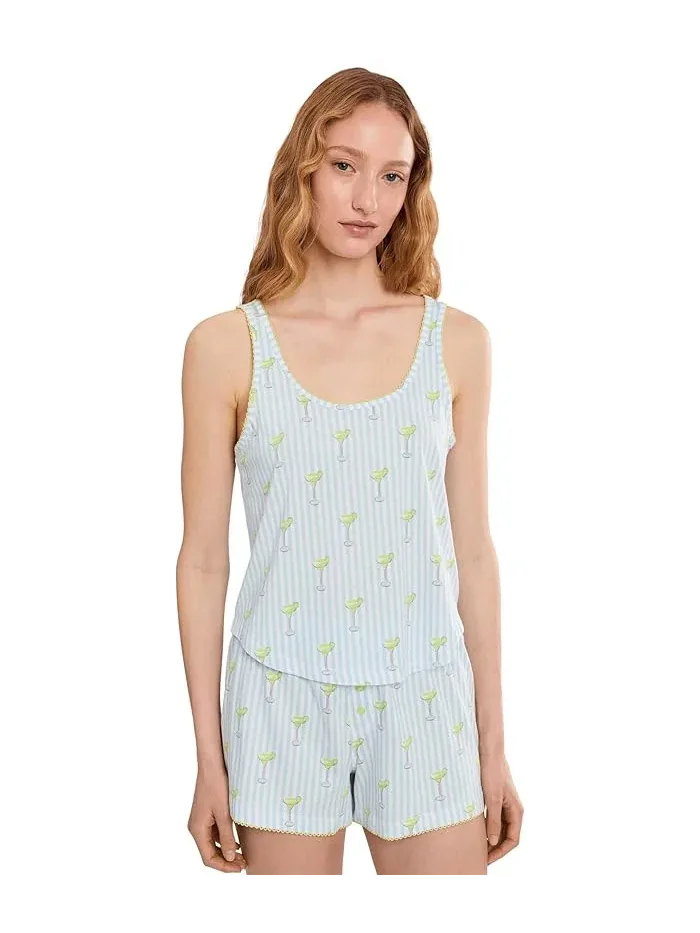 Пижамный комплект с принтом Playful Prints P.J. Salvage — белый