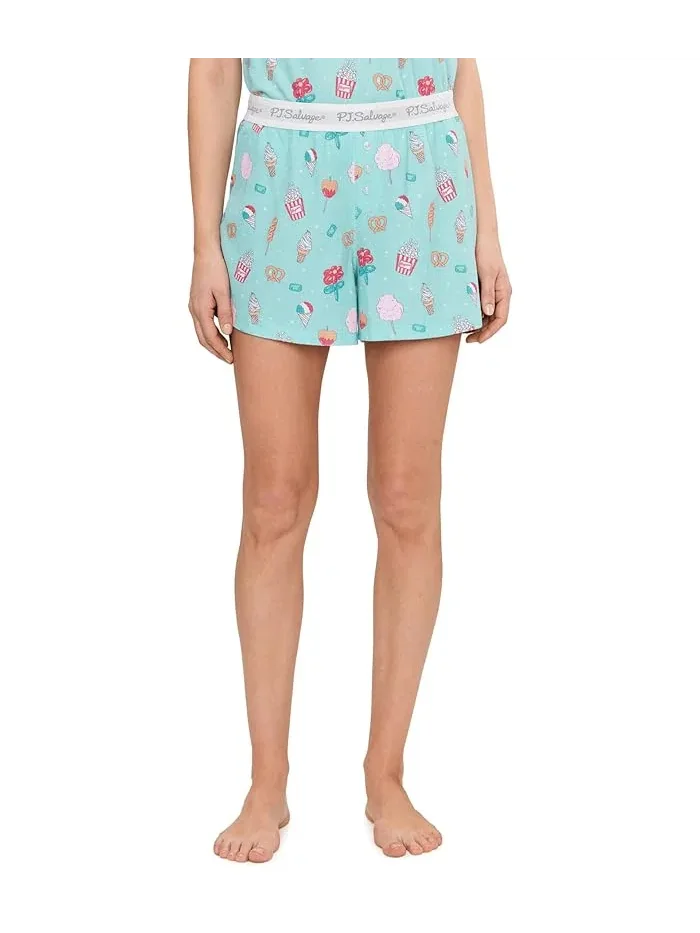 Пижама с принтом собак Boyfriend Boxers Pajama Set P.J. Salvage — изображение 4 из 5, серый