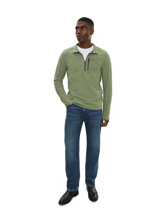 Худи Marmot Airfleece 1/2 Zip — изображение 2 из 5, оливковый