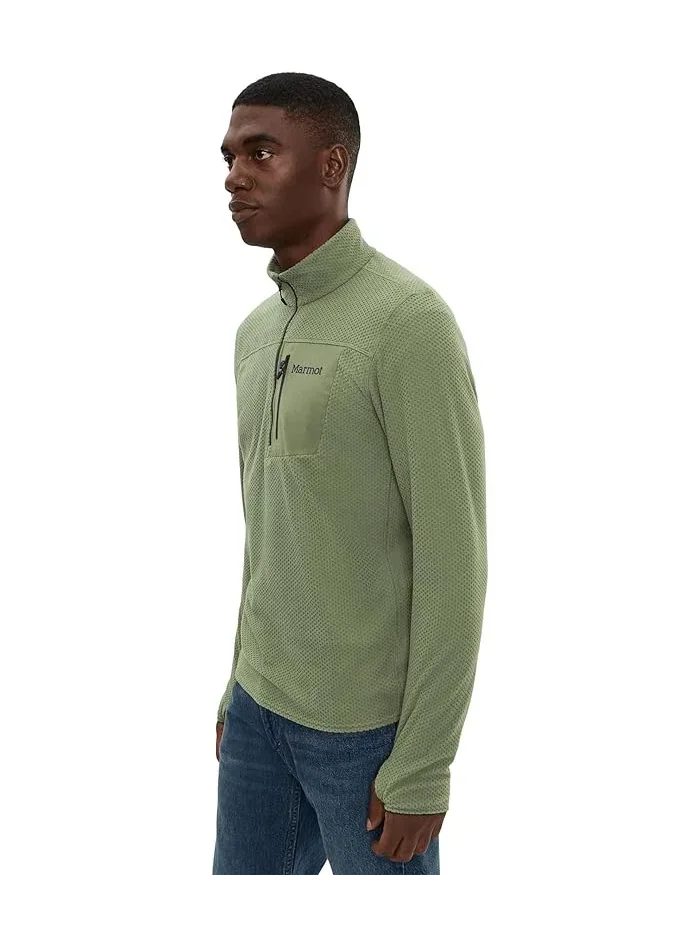 Худи Marmot Airfleece 1/2 Zip — изображение 3 из 5, оливковый