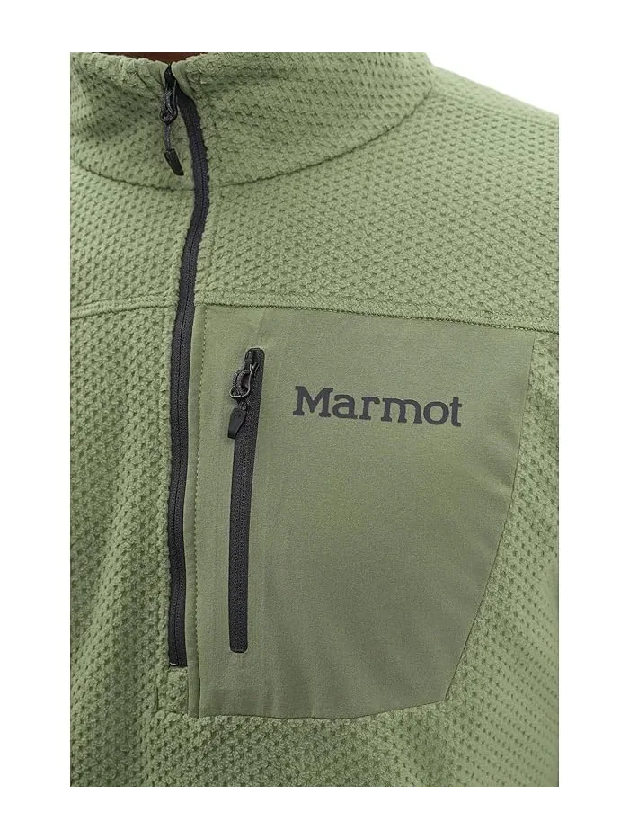 Худи Marmot Airfleece 1/2 Zip — изображение 5 из 5, оливковый