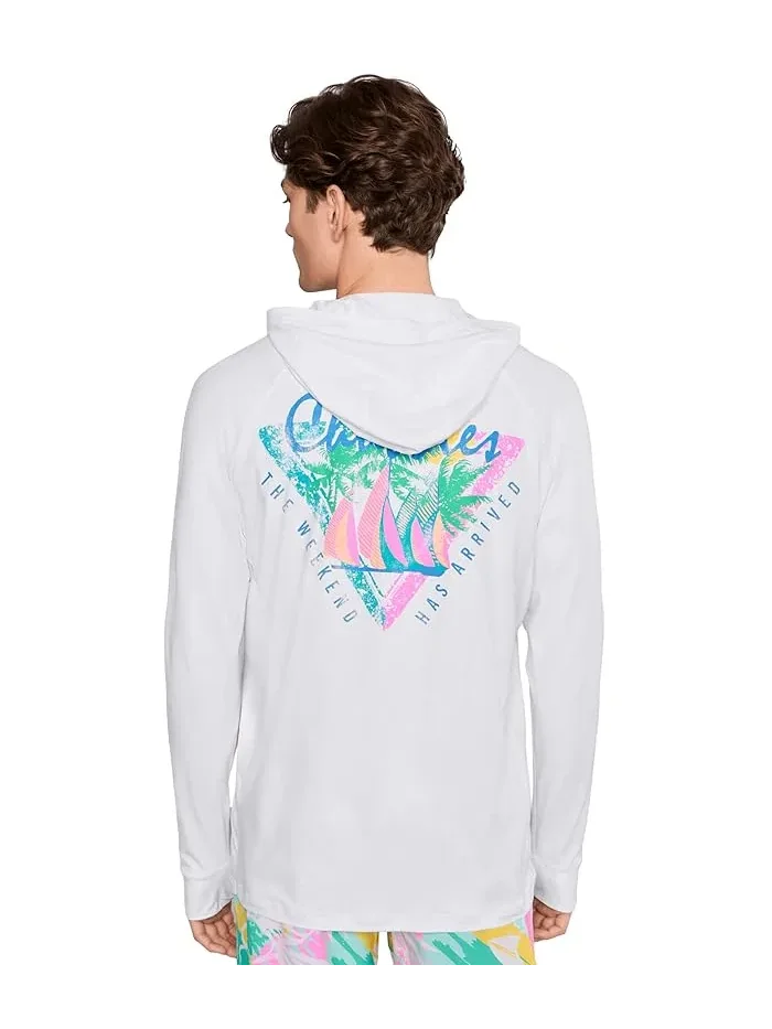 Худи с защитой от солнца The Tacking Toward Sun Hoodie Chubbies — изображение 4 из 5, белый