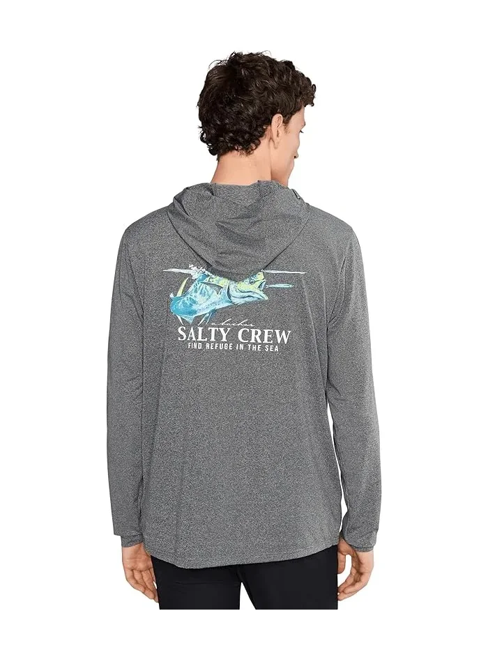 Худи Salty Crew Surface Hood Sunshirt — изображение 4 из 5, темно-серый
