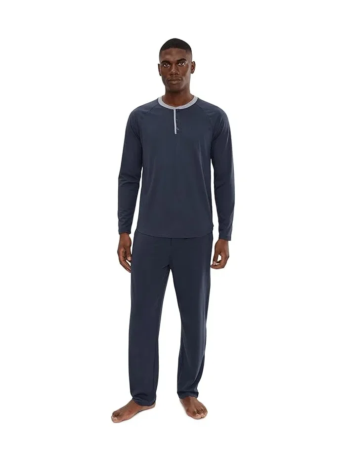 Штаны для отдыха Triblend Lounge Pants Barefoot Dreams — изображение 2 из 5, синий