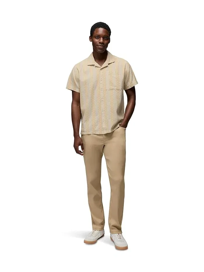 Штаны с пятью карманами Stretch Zion 5 Pocket St Prana — изображение 2 из 5, бежевый