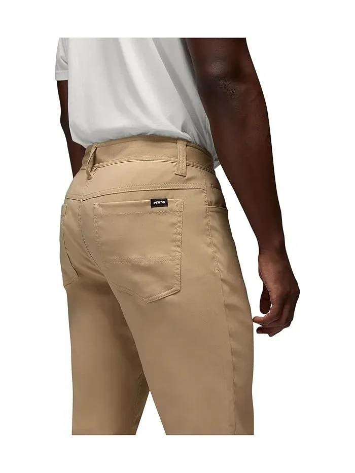 Штаны с пятью карманами Stretch Zion 5 Pocket St Prana — изображение 4 из 5, бежевый