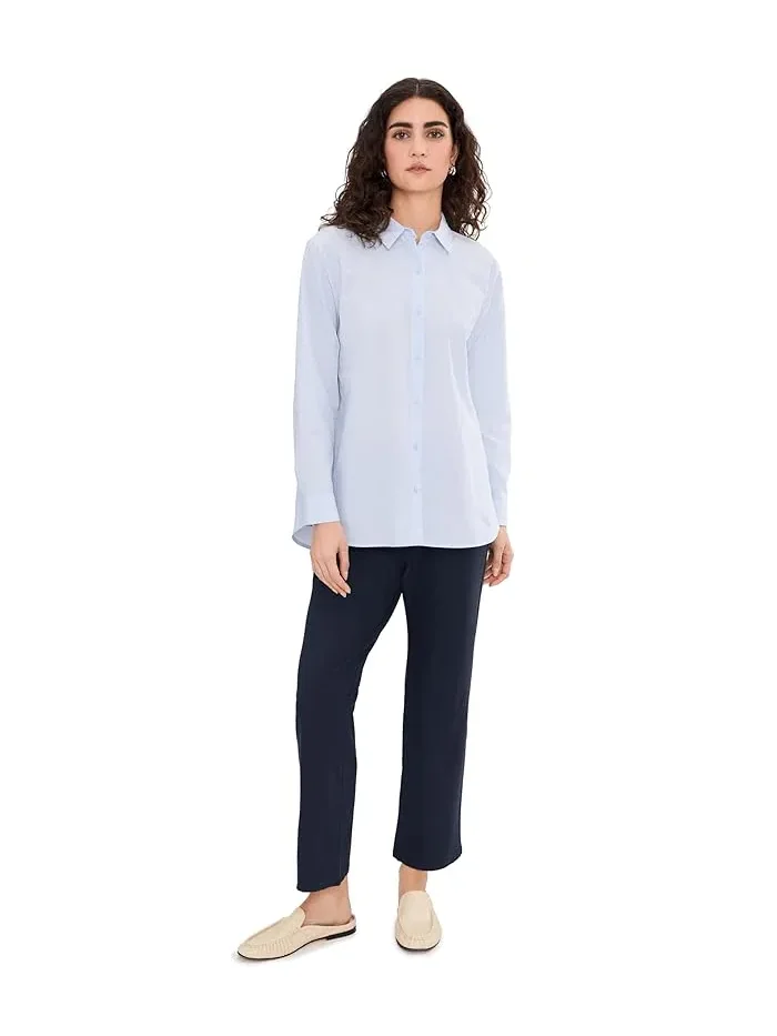 Брюки из стрейч-крепа Washable Stretch Crepe Ankle Kick Pants Eileen Fisher — изображение 2 из 5, пшеница