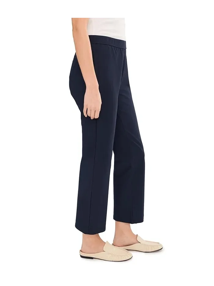 Брюки из стрейч-крепа Washable Stretch Crepe Ankle Kick Pants Eileen Fisher — изображение 3 из 5, пшеница