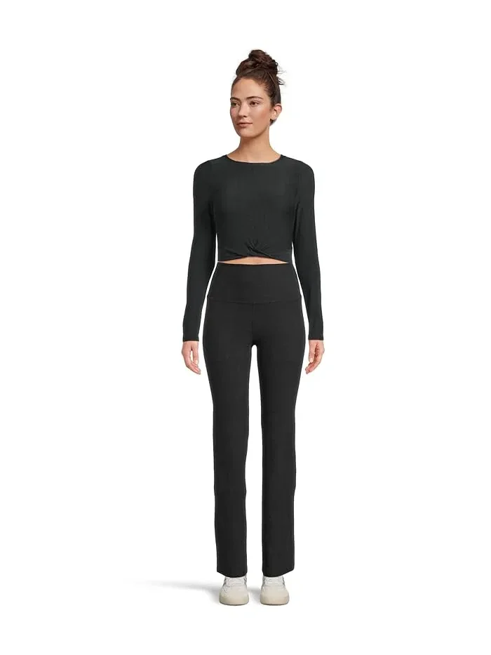 Брюки bootcut с карманами Spacedye High Waisted Practice Pocket Bootcut Beyond Yoga — изображение 5 из 5, ежевика